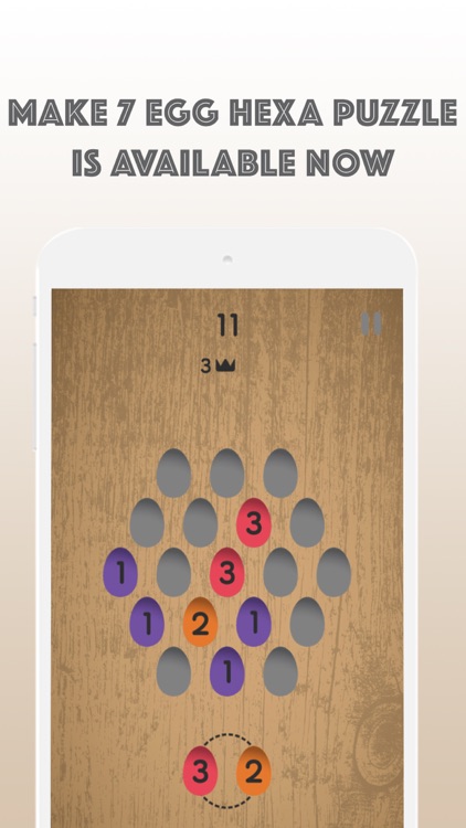 Make 7 Egg Hexa Puzzle