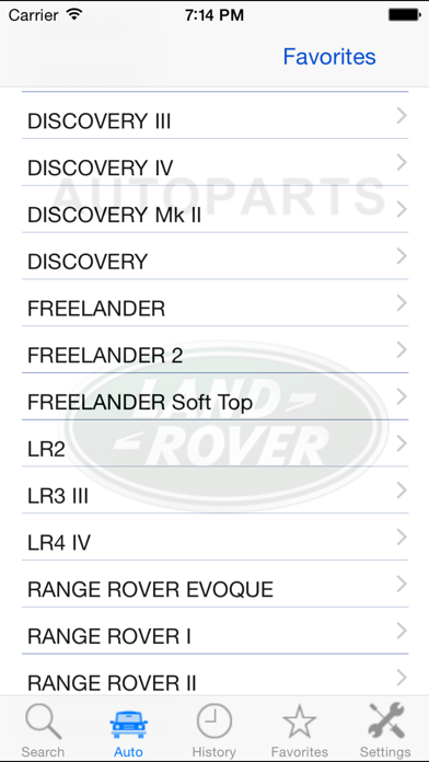 Autoparts for Land Rover Screenshot