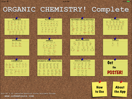 Organic Chemistry! Complete iPad screenshot 1 - Education app