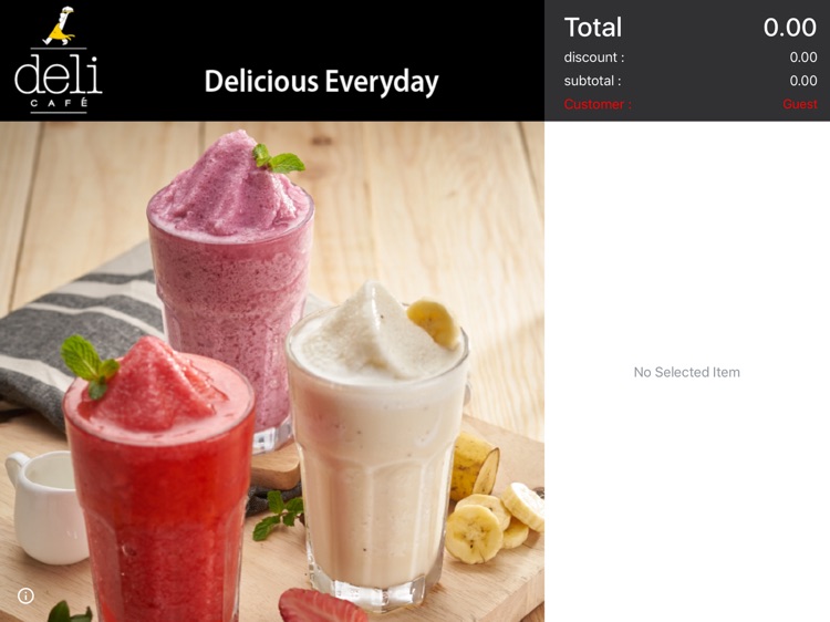 Tab2Pay Customer Screen