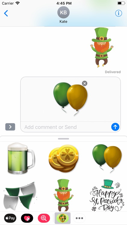 Saint Patrick Wishes Stickers