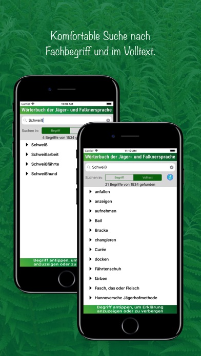 Wörterbuch Jägersprache screenshot 2