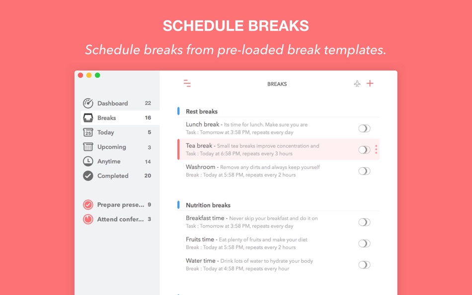 #3. Break - Auto Time Manager (macOS) 게시자: INSPIRING-LIFE TECHNOLOGIES PRIVATE LIMITED