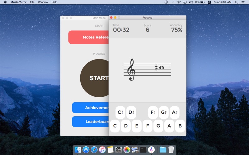 music tutor (sight-reading) iphone screenshot 1