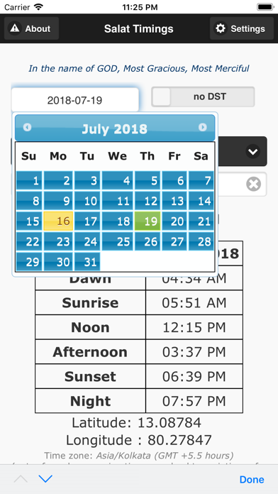 Contact Prayers (Salat) Times iPhone screenshot 8 - Reference app