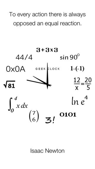 Screenshot #1 pour Horloge Geek
