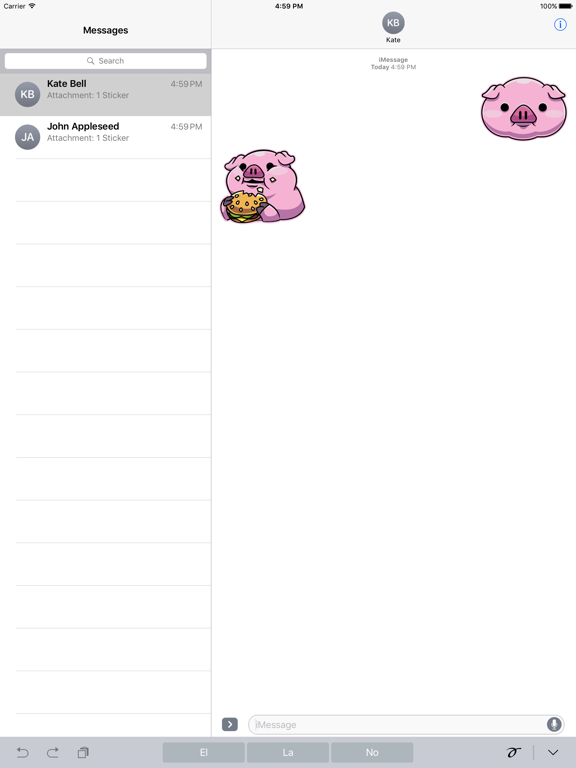 Screenshot #6 pour Fallen Bacon Stickers