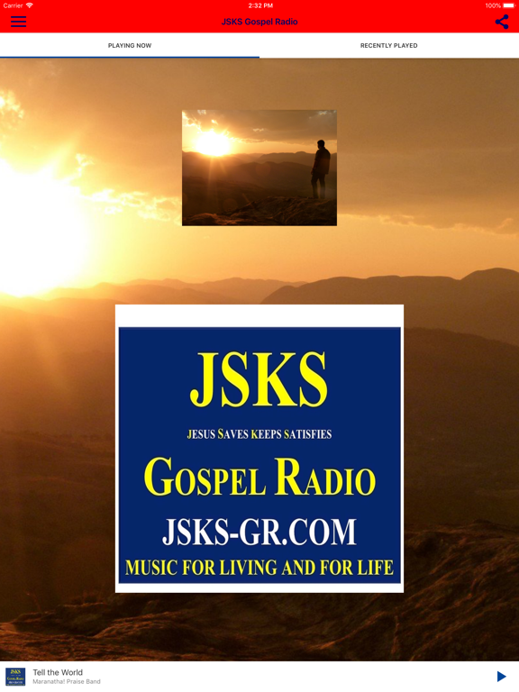 JSKS Gospel Radio iPad screenshot 2 - Music app