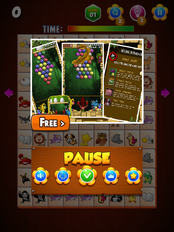 Onet Connect Animals Deluxe iPad screenshot 6 - Games app