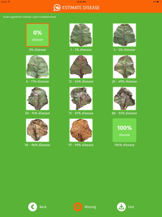 Estimate – disease severity screenshot-3