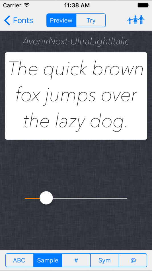 #4. Font preview tool. (iOS) 由: Evgeny EGOROV