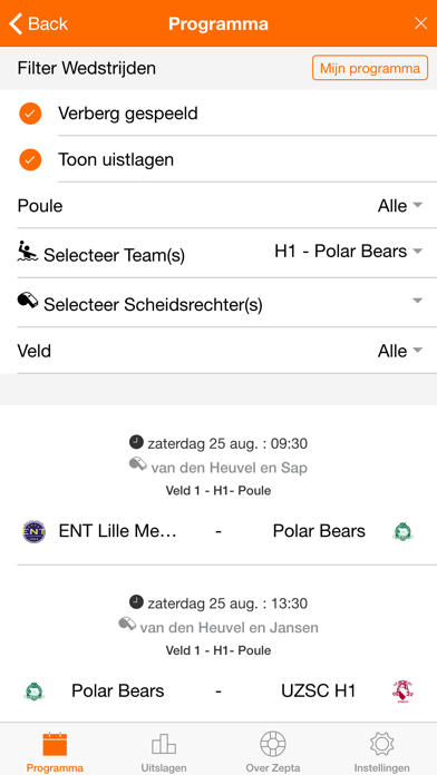 Zepta Waterpolo Toernooi screenshot 3