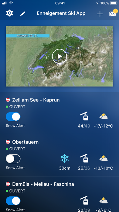 Screenshot #1 pour Enneigement Ski App