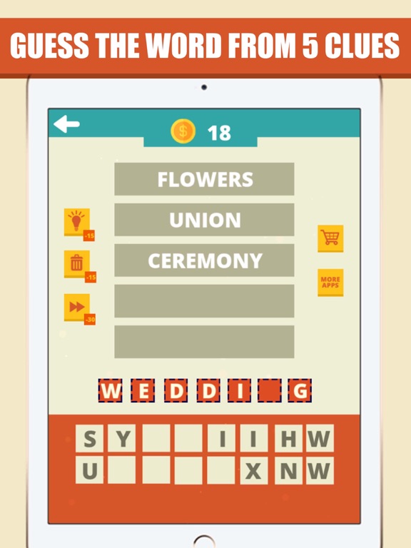 Screenshot #4 pour Guess The Word - 5 Clues Quiz