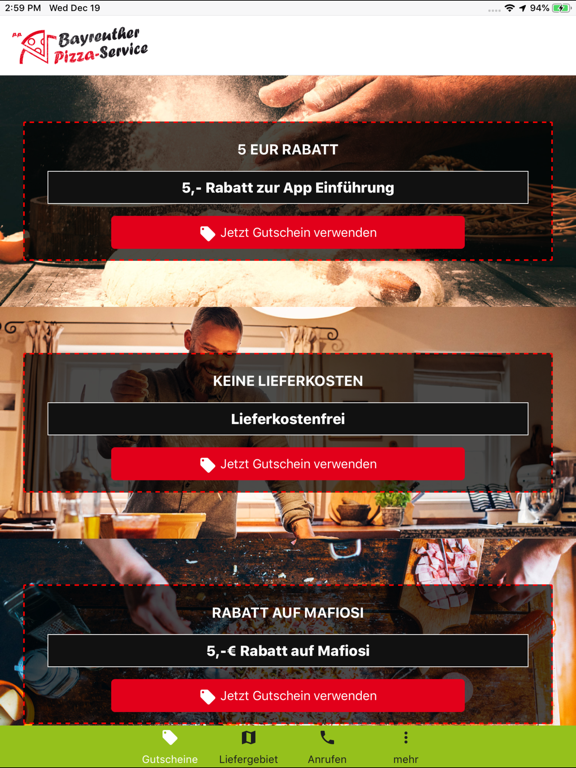 Screenshot #4 pour Bayreuther Pizzaservice