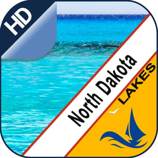 North Dakota offline nautical charts for boating icon