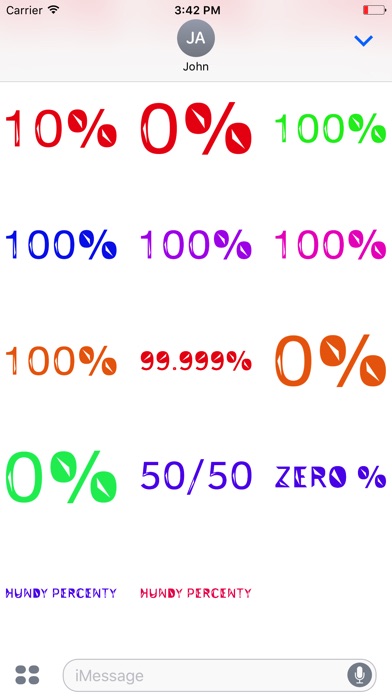 Percentage Stickers: 100% screenshot 4