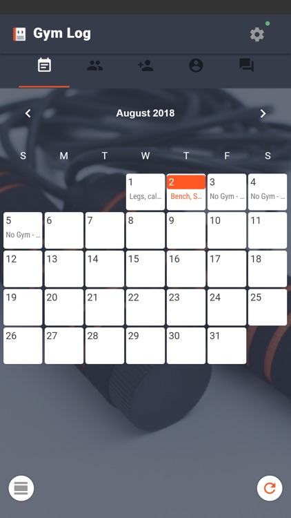 My Gym Log & Food Journal