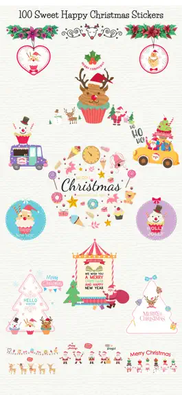 Game screenshot Sweet Happy Christmas Stickers mod apk