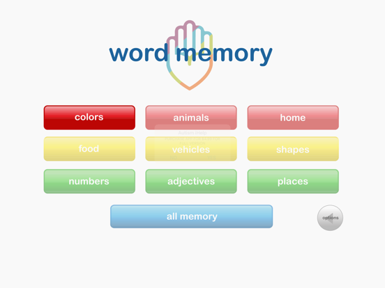 Autism iHelp-Word Memory Lite iPad screenshot