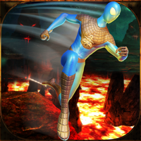 American Ninja Obstacle Course Lava Game