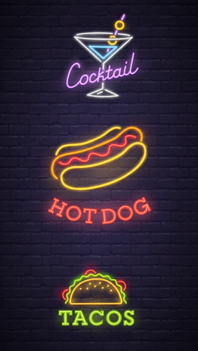 Neon Party Emoji Sticker App screenshot 2