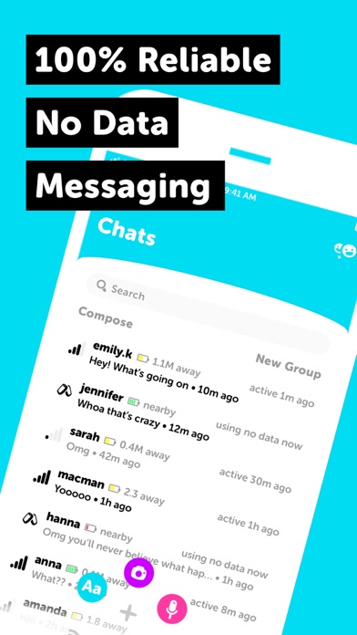 Litechat - No Data Messaging screenshot 1