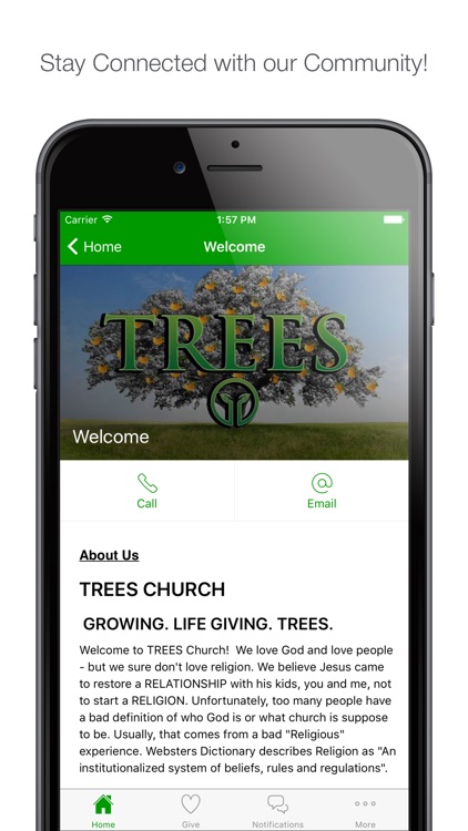 TreesChurch App