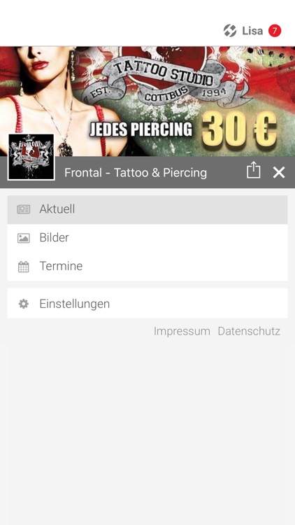 Frontal - Tattoo & Piercing