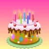 3D Happy Birthday Cake Sticker