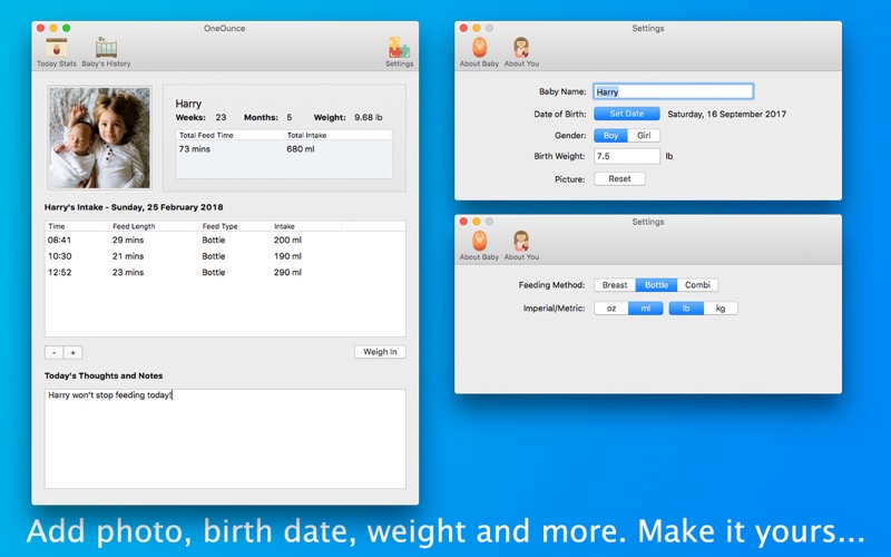 OneOunce Baby Feed Tracker thumbnail 2
