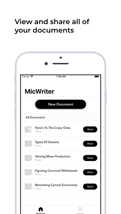 MicWriter - Just Talk Screenshot 2 - AppWisp.com MicWriter - Just Talk Screenshot 2 - AppWisp.com