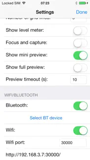 camerapro wifi/bluetooth iphone screenshot 2