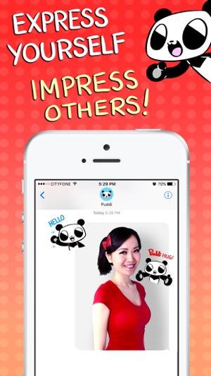 Animated Puddi Panda Stickers(圖5)-速報App