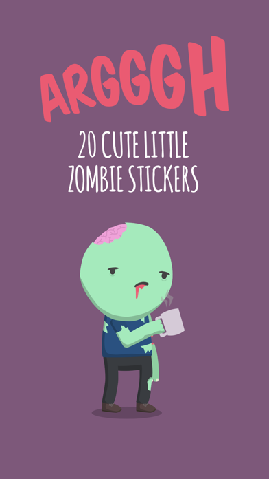 How to cancel & delete Cute Zombie Stickers from iphone & ipad 1