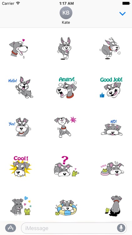 Dwarf Schnauzer Dog Sticker