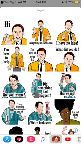 Game screenshot Dirk Gently Stickers mod apk