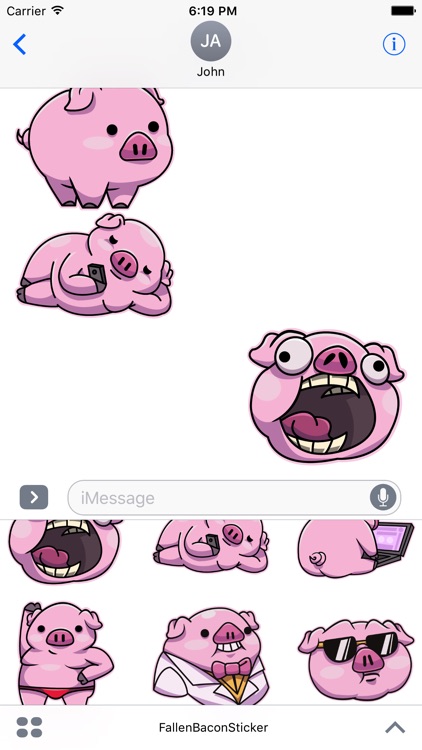 Fallen Bacon Stickers screenshot-4