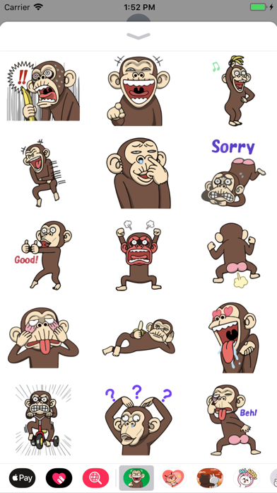Penny the Naughty Monkey Emoji screenshot 2