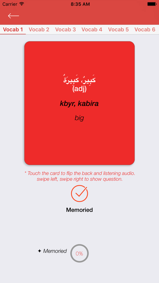 #3. Arabic Vocabulary Learning (iOS) Podle: Tin Dang