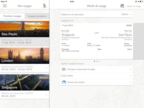 Singapore Airlines screenshot 2