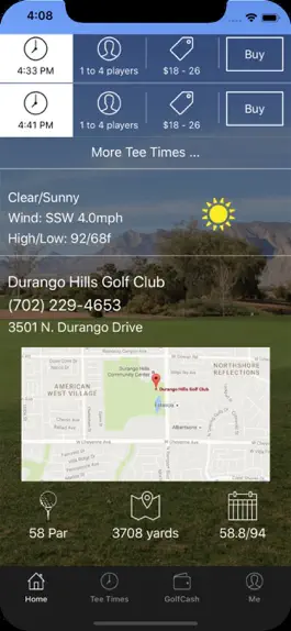 Game screenshot Durango Hills Golf Tee Times hack