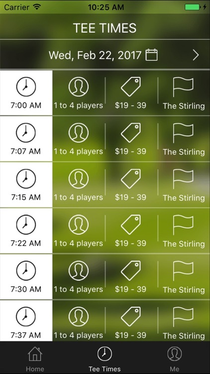 The Stirling Golf Tee Times