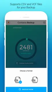 contacts backup & duplicates iphone screenshot 4