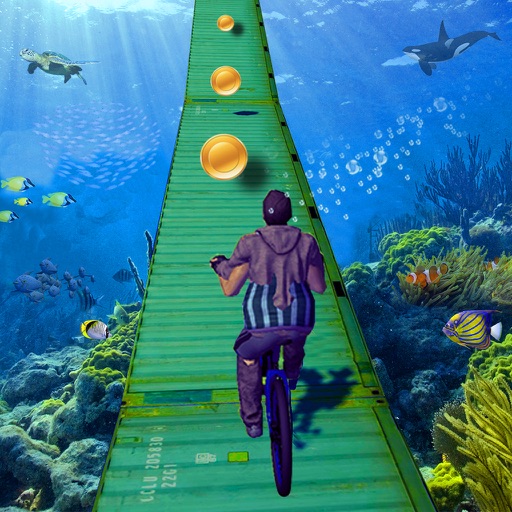 Bicycle Underwater Race 3D icon