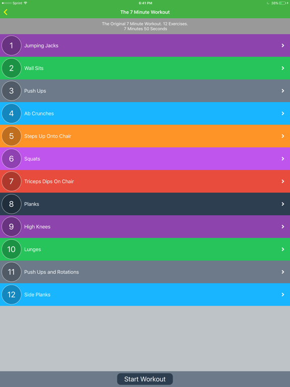 Screenshot #5 pour 7 Minute Workouts