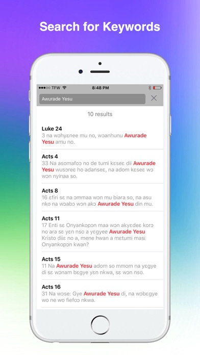 Twi Bible Asante 2012 Screenshot