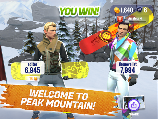 Peak Rider Snowboarding iPad app afbeelding 4