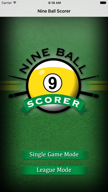 Nine Ball Scorer