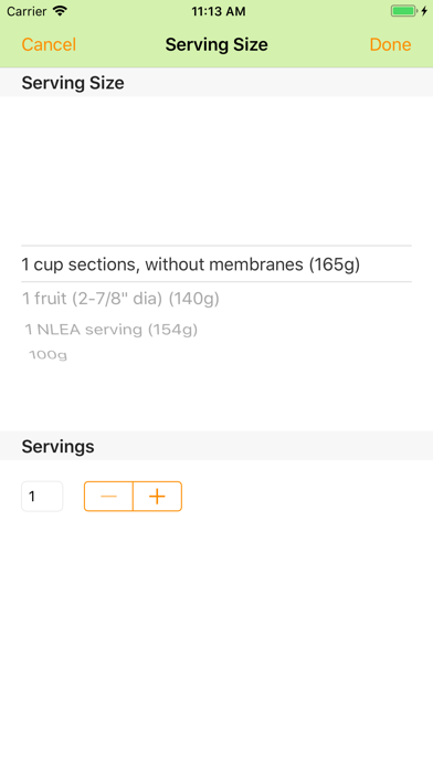 Calorie Quiz screenshot